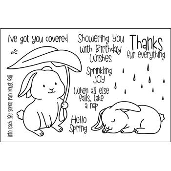 moregardenbunny2stamp Clear Stamp Set